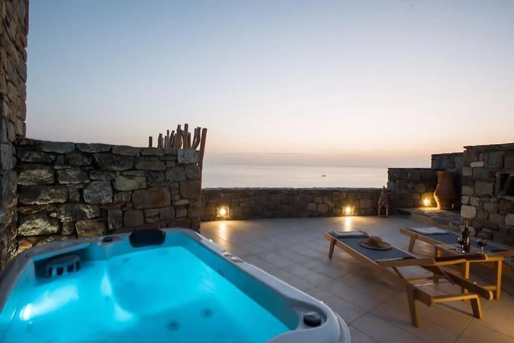 Romantic Mykonian Oasis Suite With Jacuzzi & Sea View Houlakia  0*, Houlakia (Mykonos) Griechenland